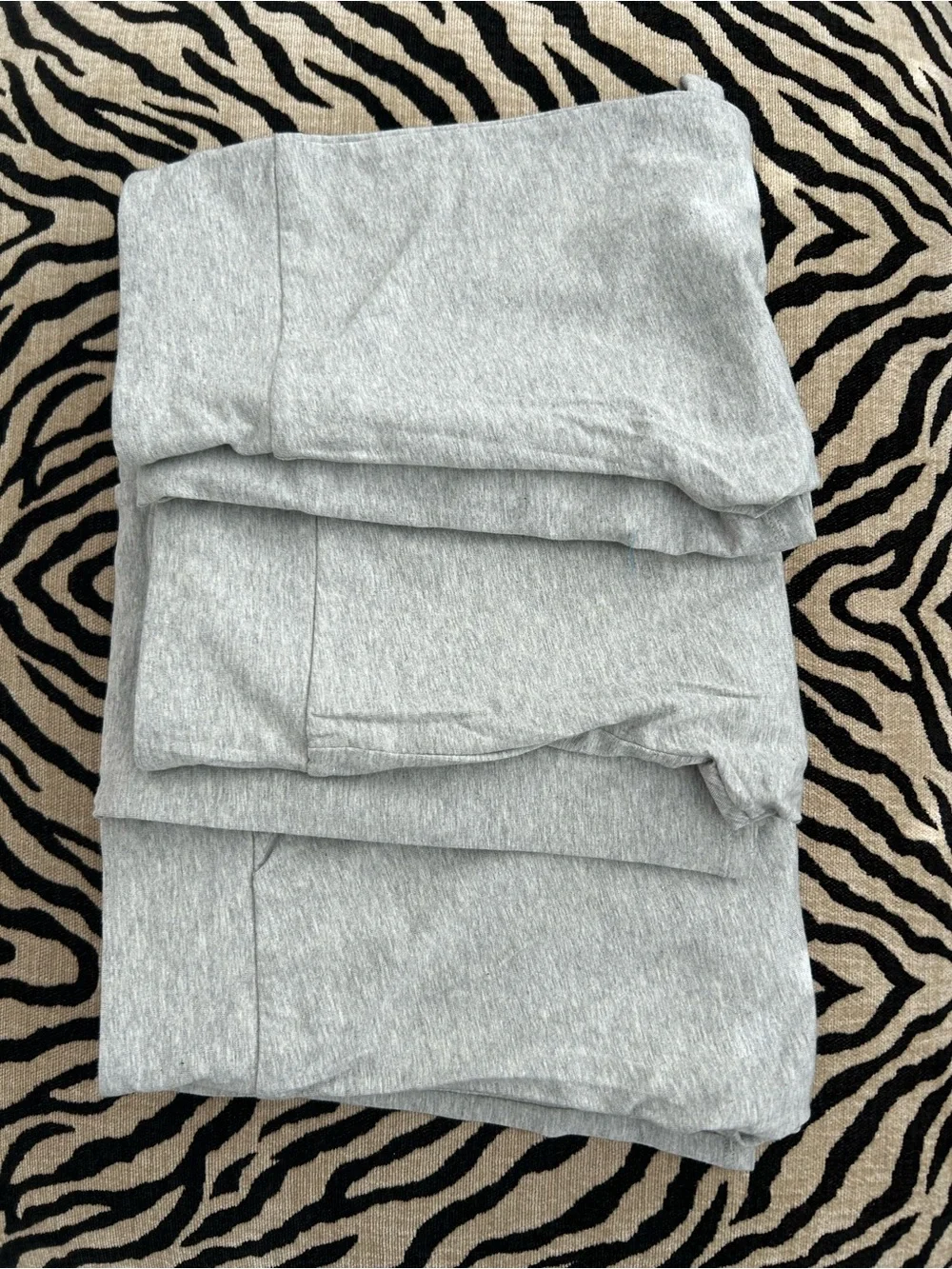 🩶 3 Pairs GAP Kids Light Heather Gray Flared Leggings